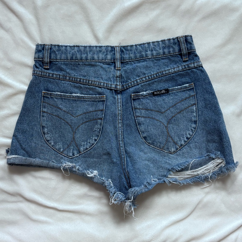 ROLLA'S Dusters High Rise Slim Jean Shorts - Picture 2 of 4